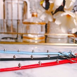 (3 Pack) Spiked Faux Leather Dog Collar (S/M) BRAND NEW